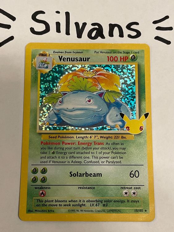 Venusaur Holo Base Set Celebrations Anniversary 25th EN Kaufen auf