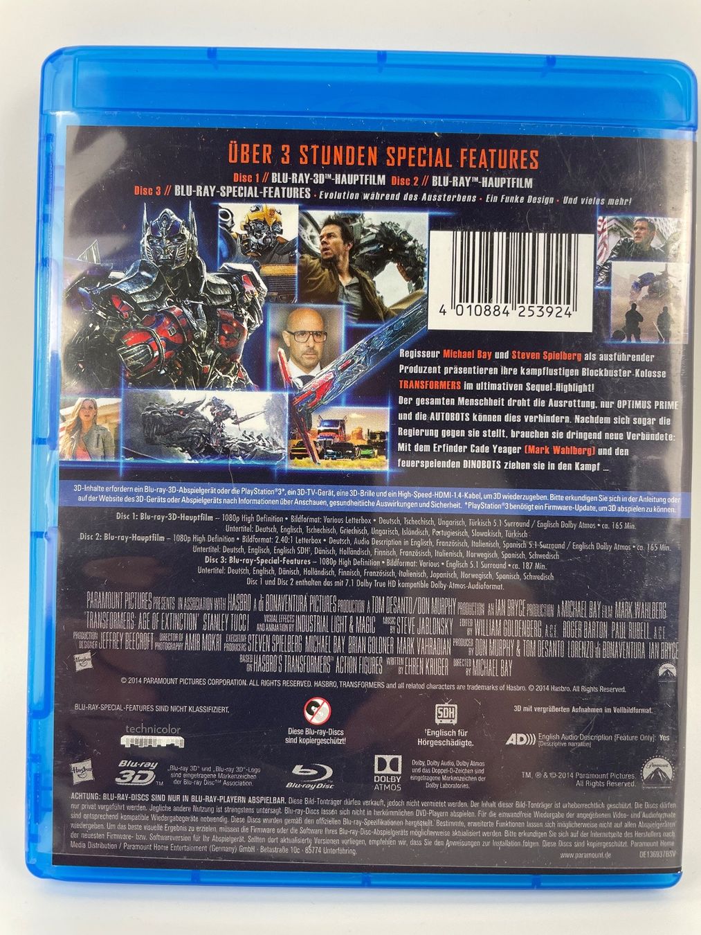 Tutti i DVDs: 3D Blu-Ray Transformers 4 - Ära des Untergangs – Usato da Gasel venduto da Alter_Ego 1