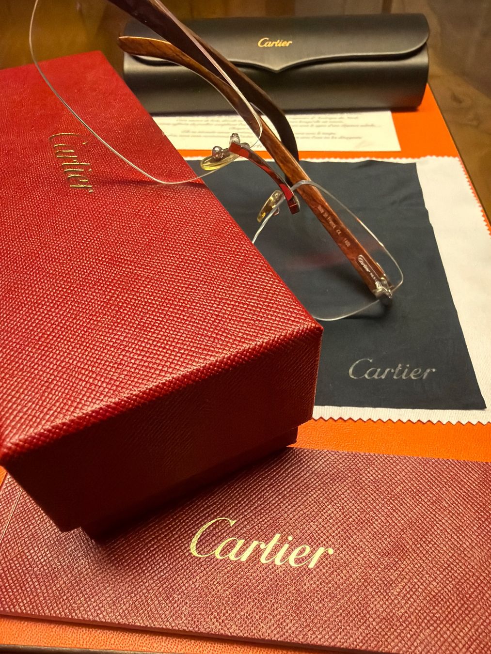 Cartier Occhiali & Lenti: Cartier Bubingaholz Special Edition – Usato da Kilchberg ZH venduto da Gugsan 2
