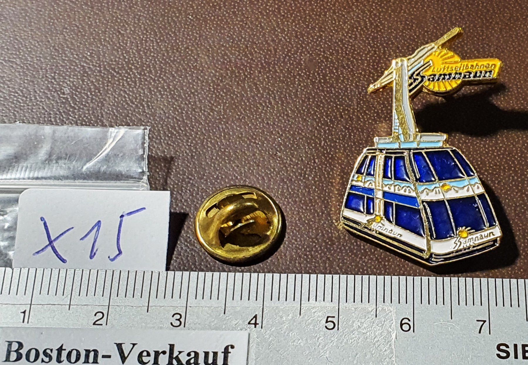 Placchette & Badge: X15 - Pin Samnaun Luftseilbahn Gondel – Usato da Reinach BL venduto da Boston-Verkauf 1