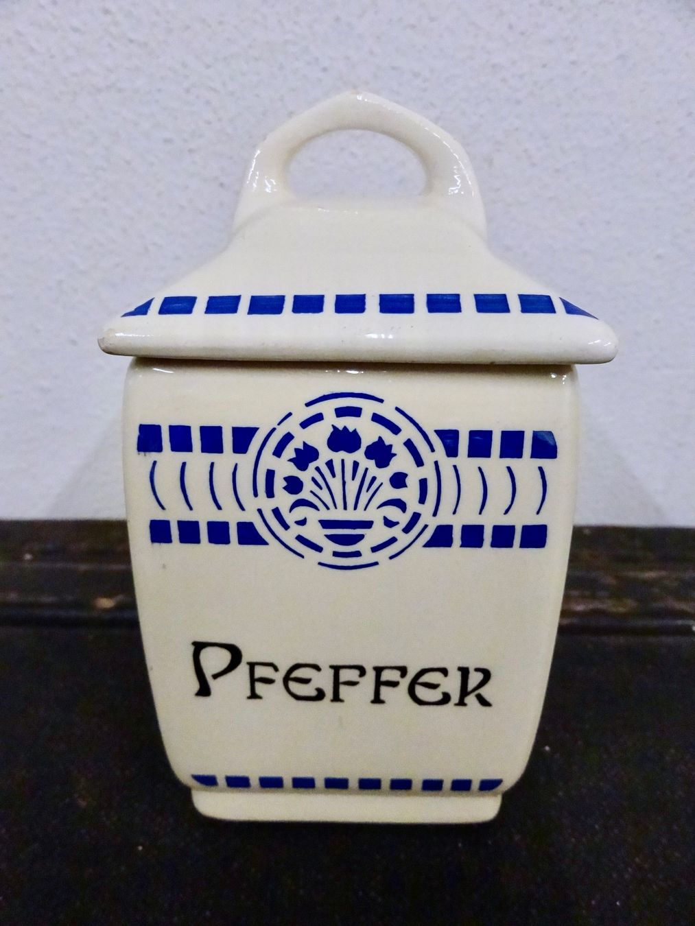 Contenitori & Simili: Vintage Vorratsdose PFEFFER Dose Vorratsbehälter Keramik – Nuovo (secondo la descrizione) da Kerzers venduto da zimmergruen 1