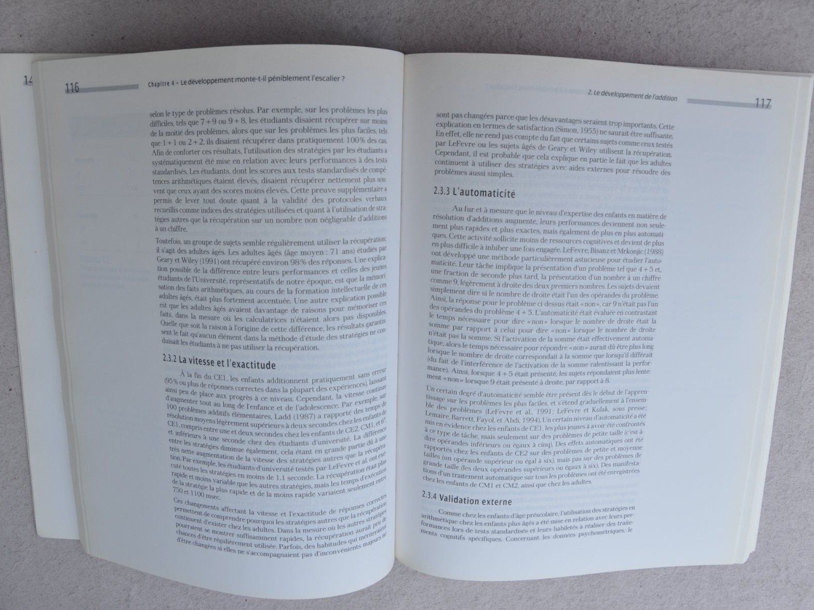Livres: Intelligence et développement de l'enfant évolution modalité – D'occasion à Fully par Minouchka 1