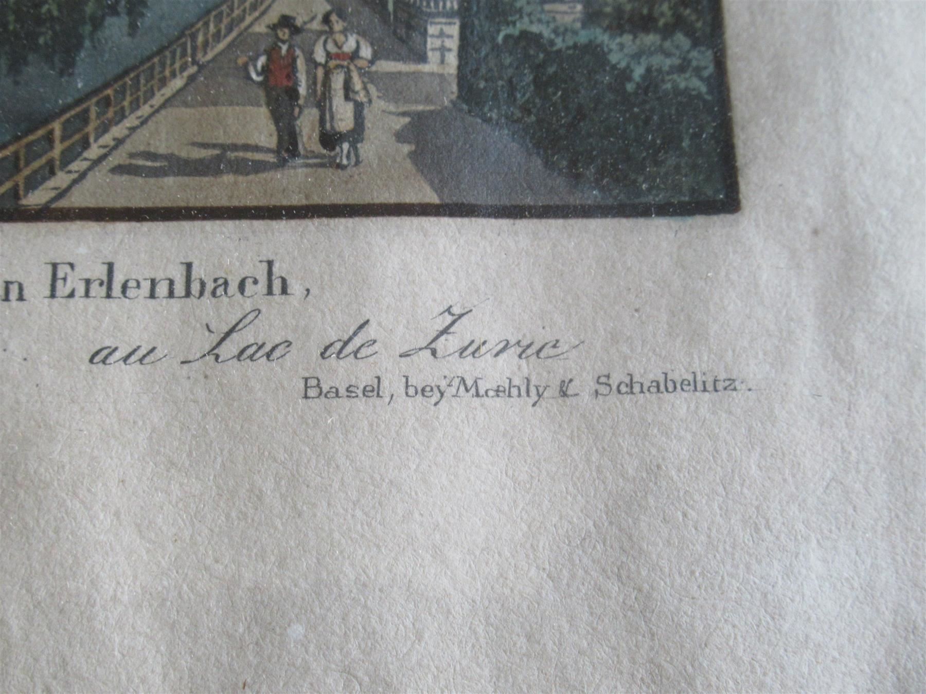 Incisioni: J.  J. Meyer Maria Halden Erlenbach 1835 – Usato da Adliswil venduto da buch_und_kunst 4