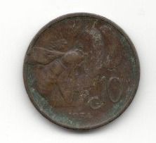 Alle Münzen: ITALIA 10 CENTESIMI 1934 ape – Gebraucht aus Zeiningen von elcanaja