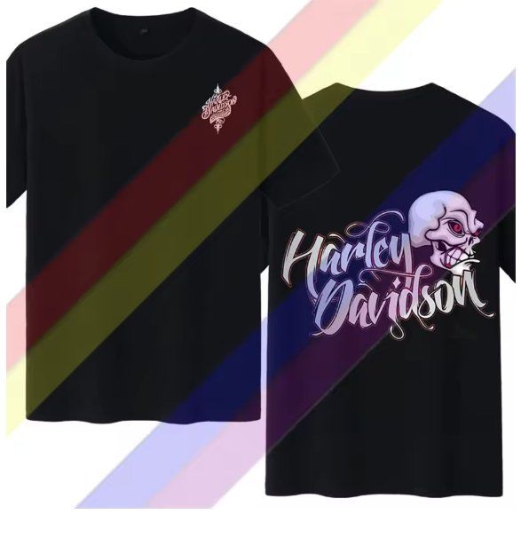 T-shirt Harley Davidson, skull, taille XL/J187 1