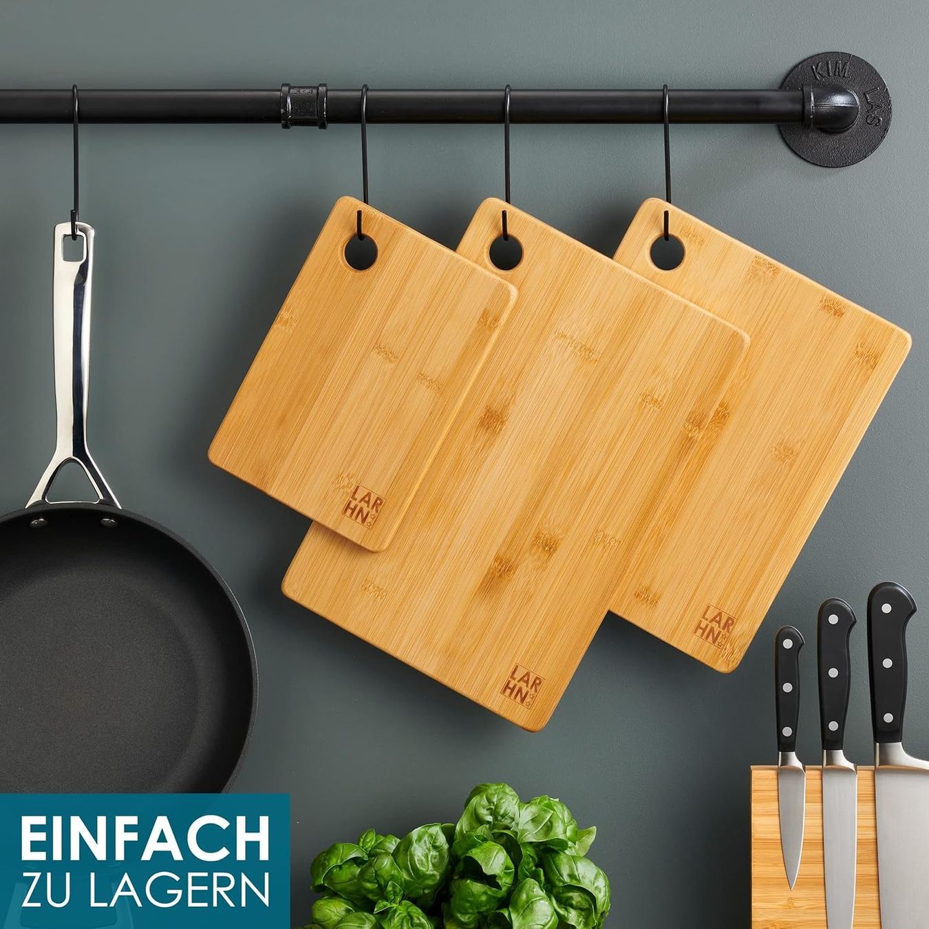 Elettrodomestici da cucina: Schneidebrett Holz (3er Set) – Nuovo e nell'imballaggio originale da Nuglar venduto da SaleRitter 4