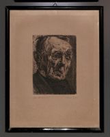 Paul Höfer Radierung „der Amtmann“ (1868–1943)