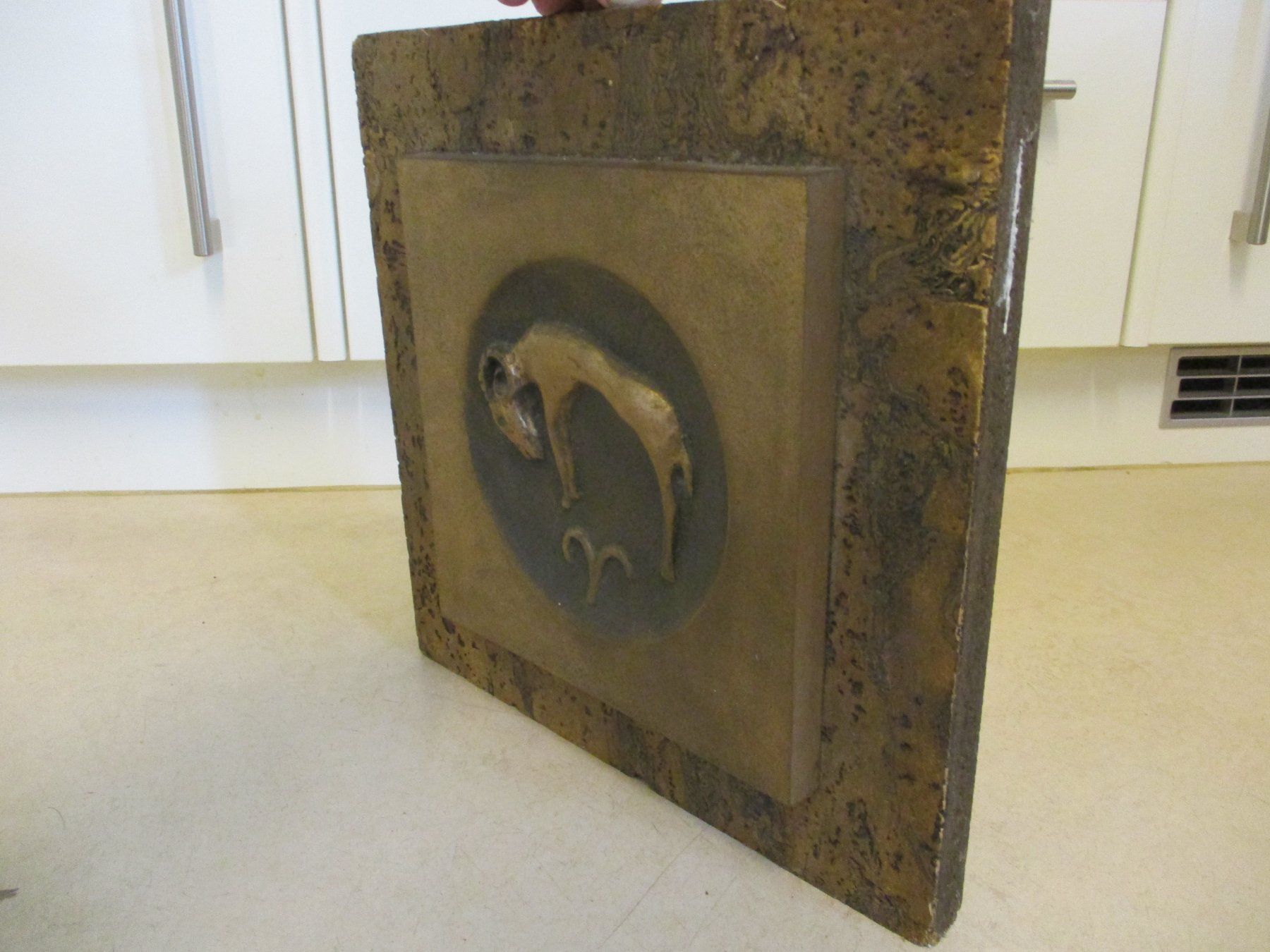Tableaux: Kunst Bronzeguss-Platte Steinbock FRED AEBERHARD 1975 – D'occasion à Windisch par Autogrammo 4