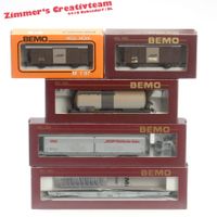 5 Bemo RhB Güterwagen, OVP