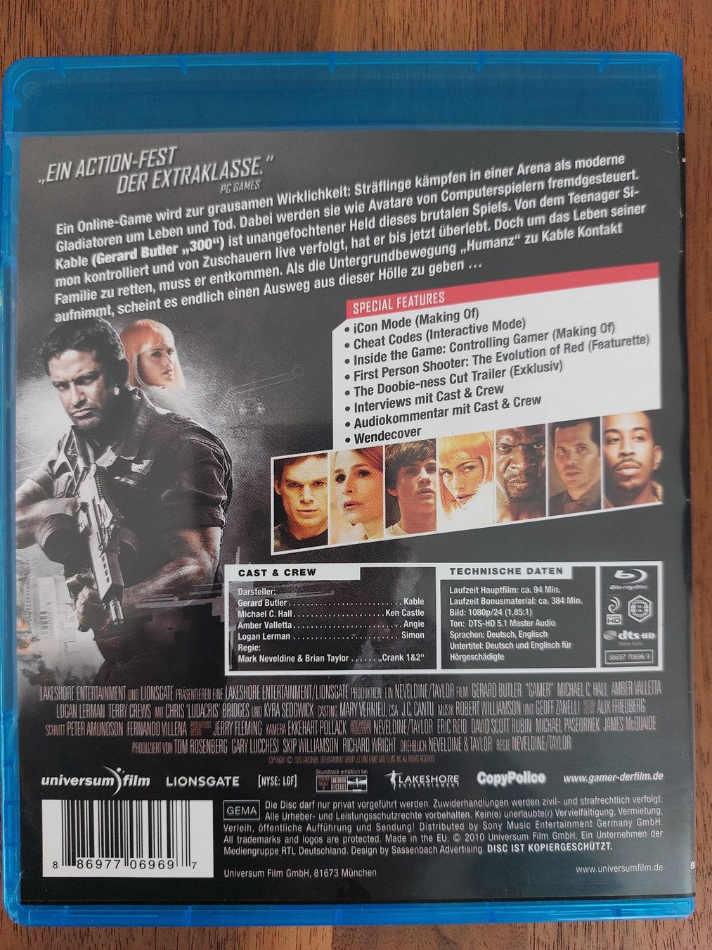 Tutti i DVDs: Blu Ray - GAMER mit Gerard Butler – Usato da Rheinfelden venduto da FilmAuktion 1