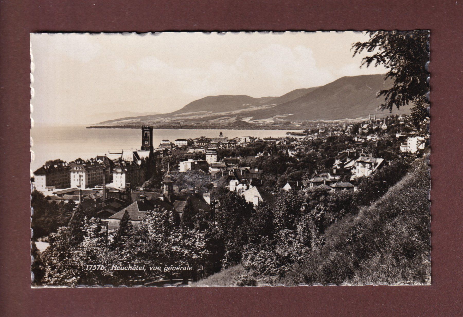 Ansichtskarten: NEUCHÂTEL - Vue partielle – Gebraucht aus Pully von nicecards-shop