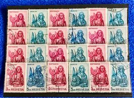Nr.381 /382 Steckkarte mit Stempel   