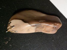 wunderbarer Edelstein Stein Anhänger 2,5 cm x 5 cm gefasst