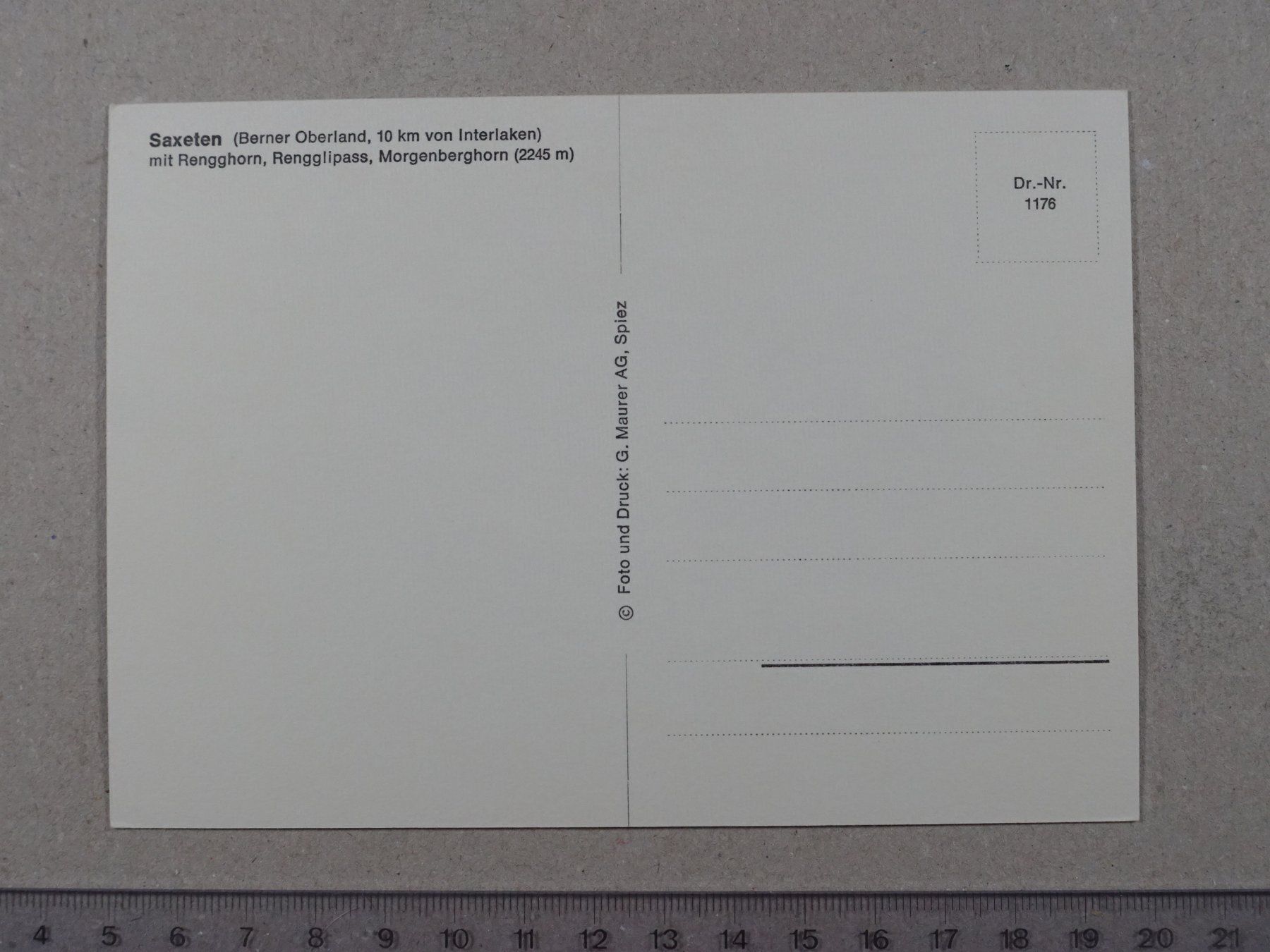 Cartoline postali: Saxeten – Usato da Lenzburg venduto da fh1 1