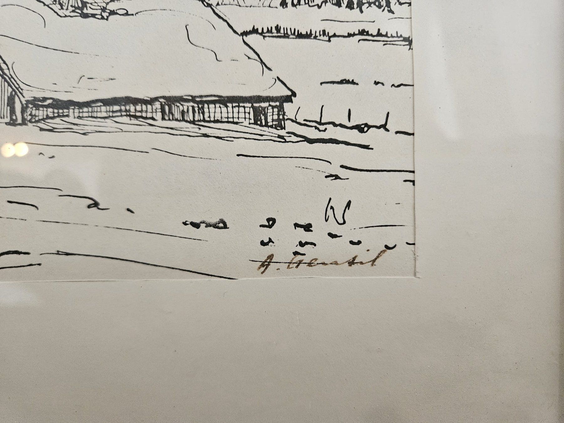 Dipinti: Gemälde Winterlandschaft von Andre Gentil – Usato da Birr venduto da DisDas 1