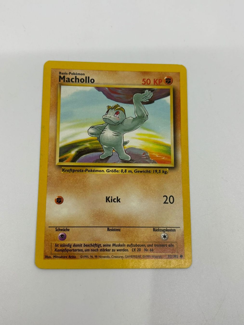 Pokémon Carte collezionabili: Pokemon-Karte Machollo 52/102 – Usato da Herisau venduto da Seyashop1