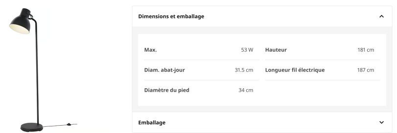 Ikea Lampade: Lampadaire IKEA – Usato da Cossonay-Ville venduto da mar_l2sz 3