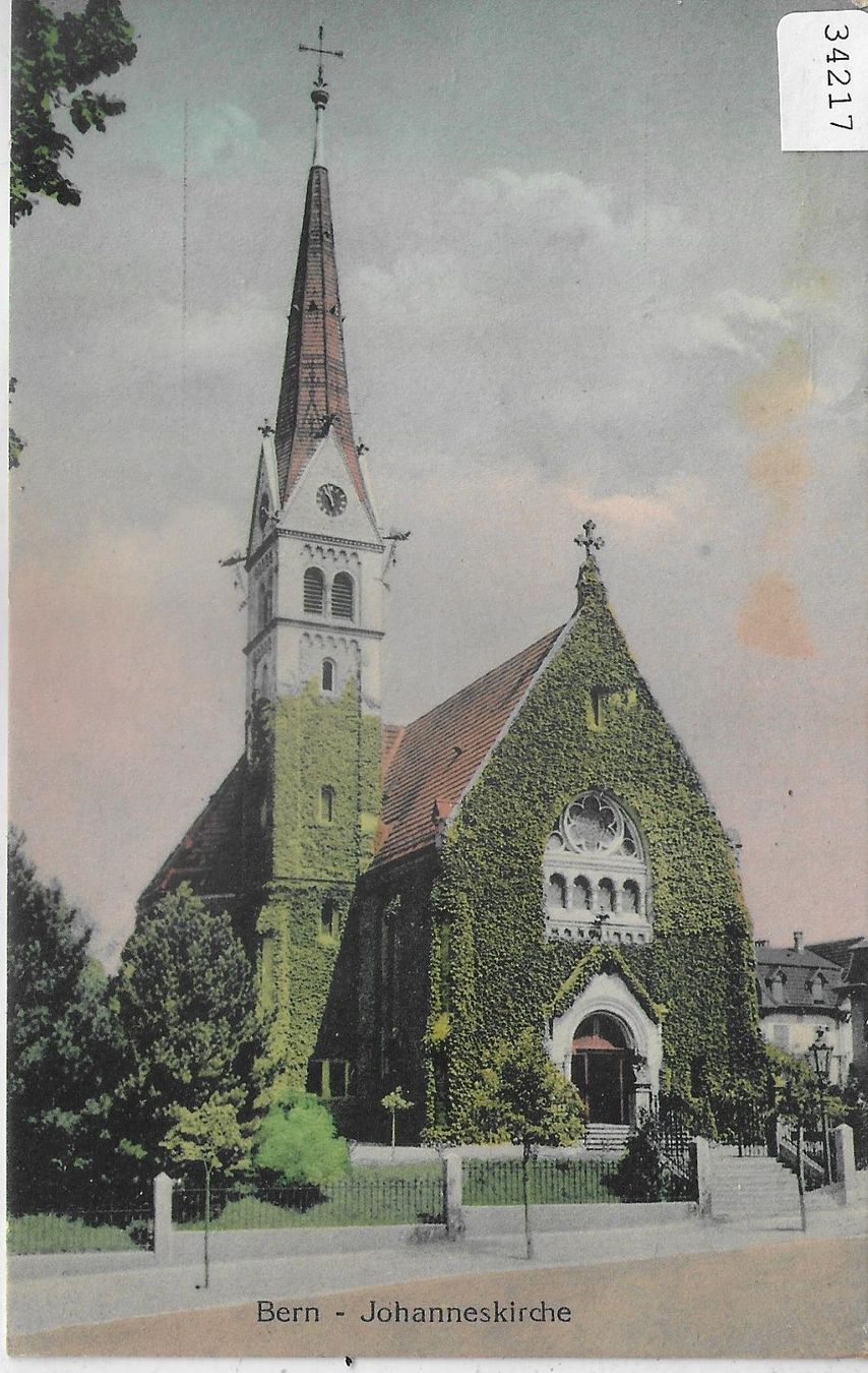 Cartoline postali: Bern - Johanneskirche - Litho – Usato da Ettingen venduto da Kartenplanet