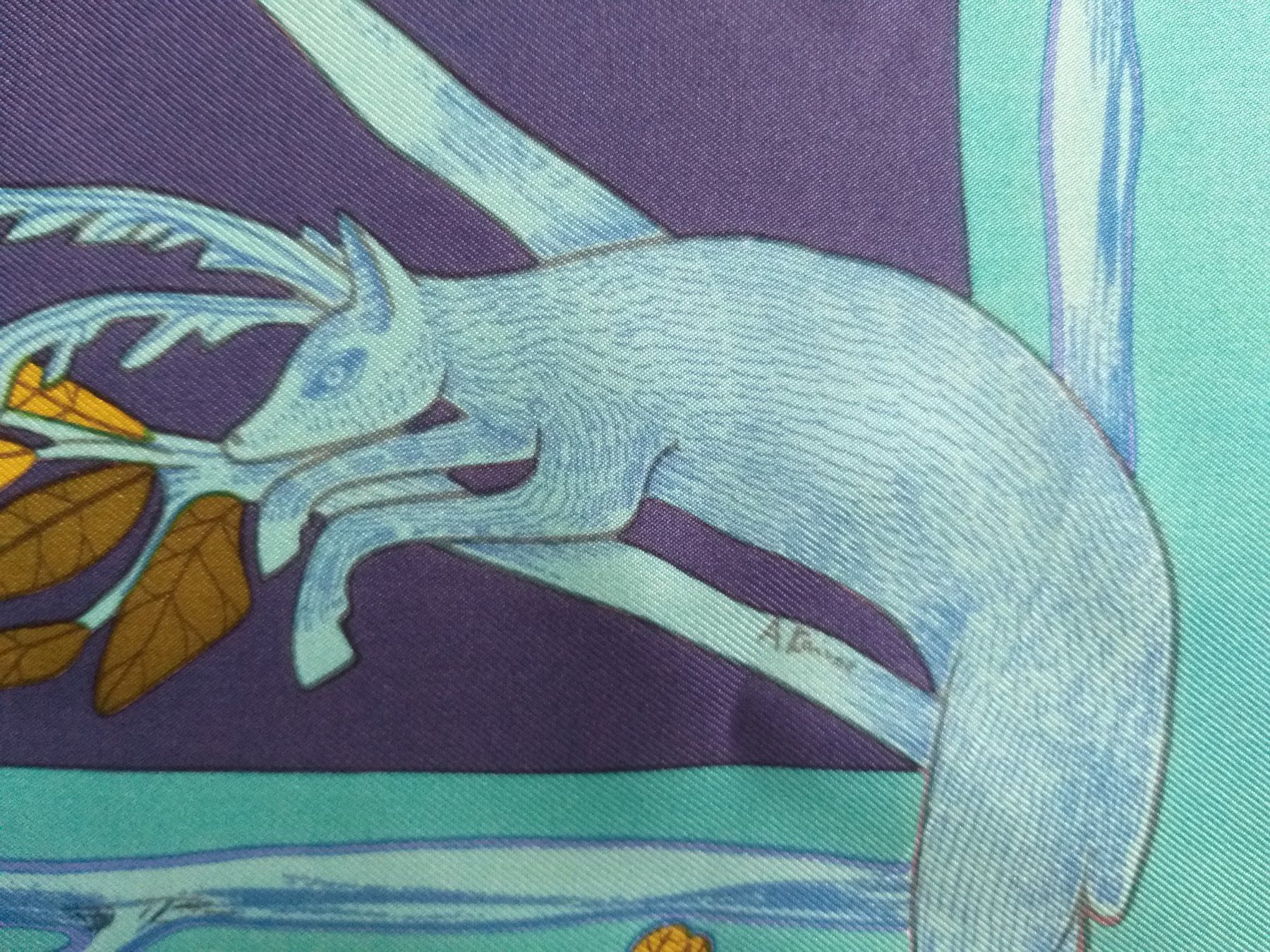 Hermès Foulard & Sciarpe: HERMES "ALPHABET III" CARRE 90 CM – Usato da Cossonay-Ville venduto da Les_1001_perles 3