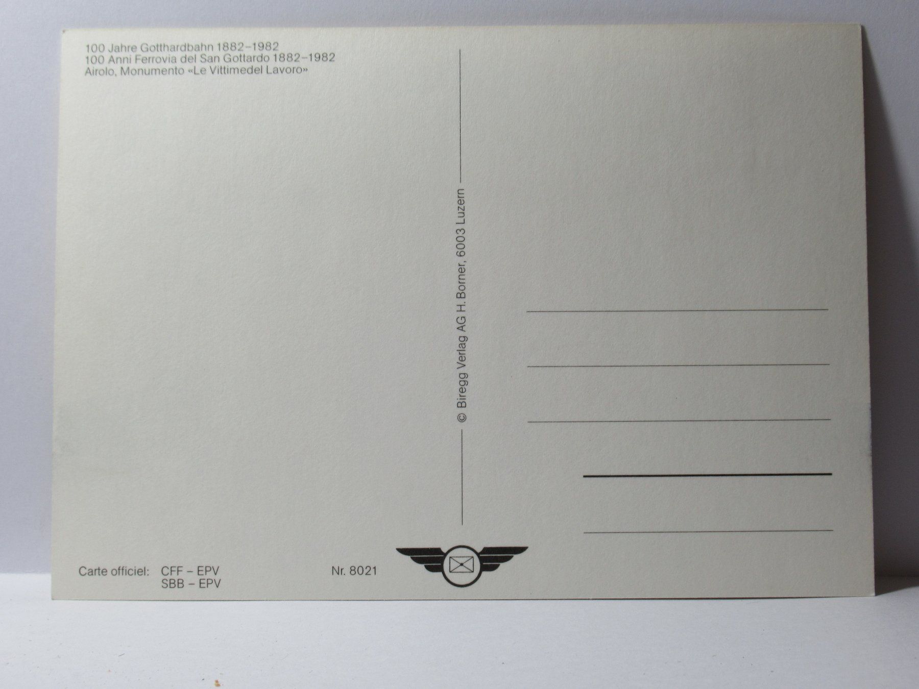 Cartoline postali: Bildpostkarte , 100 Jahre Gotthardbahn – Nuovo (secondo la descrizione) da Grenchen venduto da Bluemchen1900 1