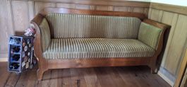 Sofa aus Holz mit Polsterung, antiker Stil, L188cm