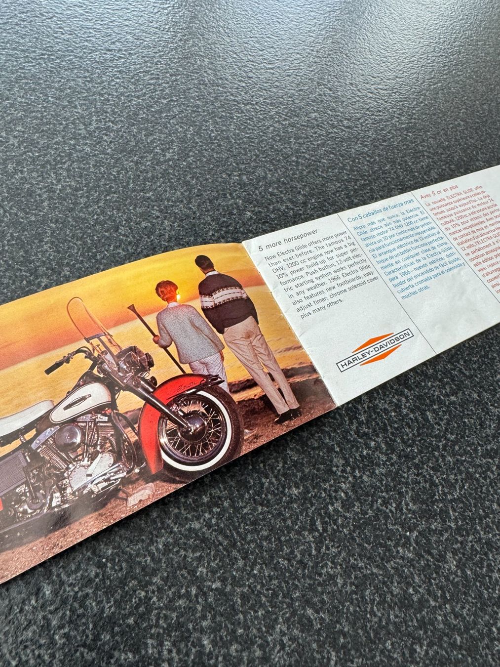 Dokumente: Harley-Davidson Flyer, Prospekt, Katalog von 1966 Shovelhead – Gebraucht aus Niederhasli von Berno 1