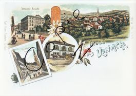 Gruss aus Uznach  -  (um 1900)