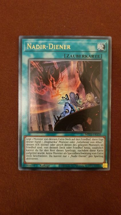 Yugioh Karte – Gletscher Aqua Madoor – Rare, Deutsch, 1. Auflage – Im Set Mit Ultrapro Toploader