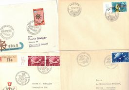 20 Sonderstempel Briefmarken Schweiz Stempel teils bessere