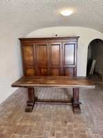 Table de carnotzet ancienne – bois massif – 200 cm