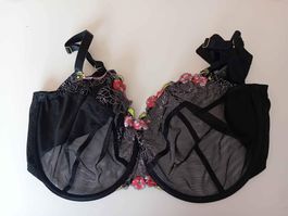 M&S Bügel BH, Schwarz, Grösse 42E/110F, Neuwertig!