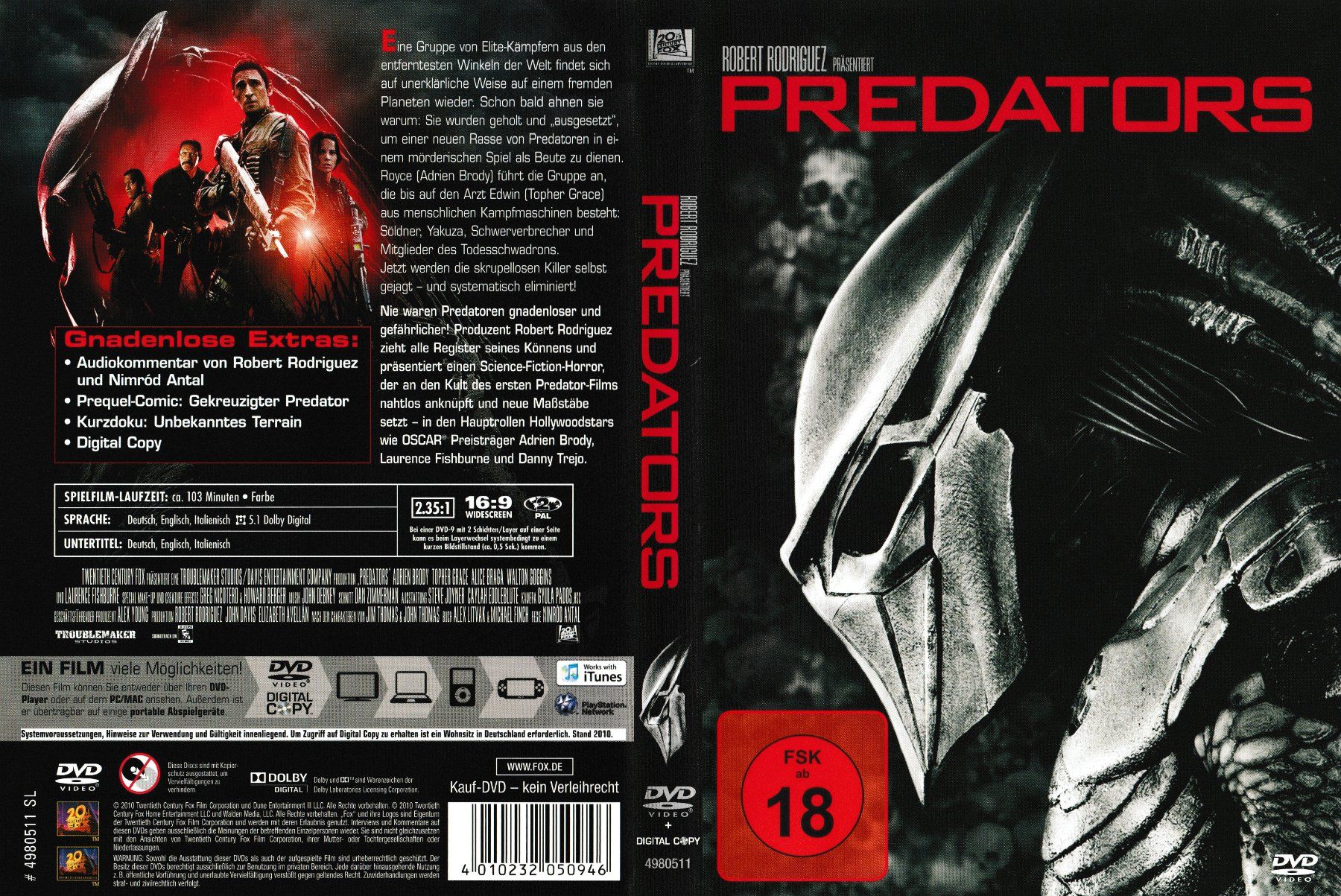 Tutti i DVDs: DVD - Predators – Usato da Langnau am Albis venduto da MediaRescuerKeLoX