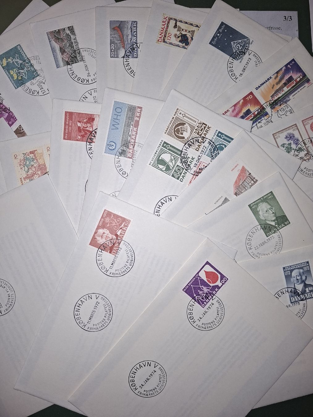 Tutti i francobolli: 20 Belege Dänemark  – Usato da Balgach venduto da SIMEON27