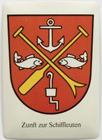 Blechpostkarte - Zürcher Zünfte - Zunft zur Schiffleuten ZH