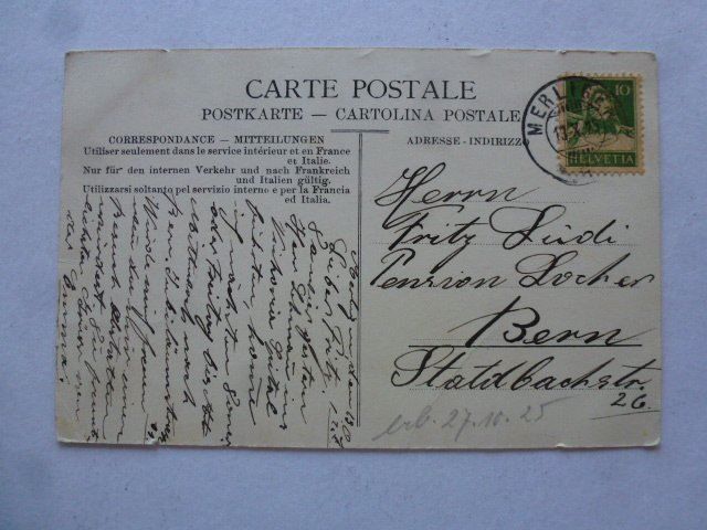 Cartes postales: Ansichtskarte Thun 1925 – D'occasion à Walkringen par Casablanca777 1