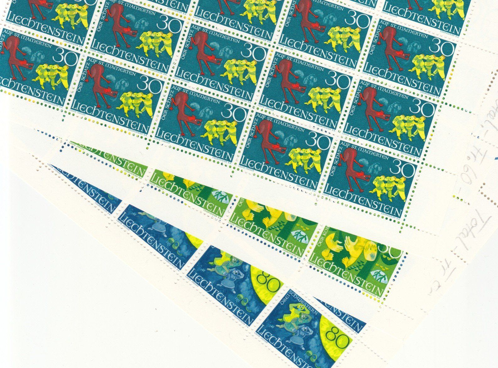 Tutti i francobolli: LBK 435 - 437 Bogen postfrisch – Usato da Bürglen TG venduto da StampGraf
