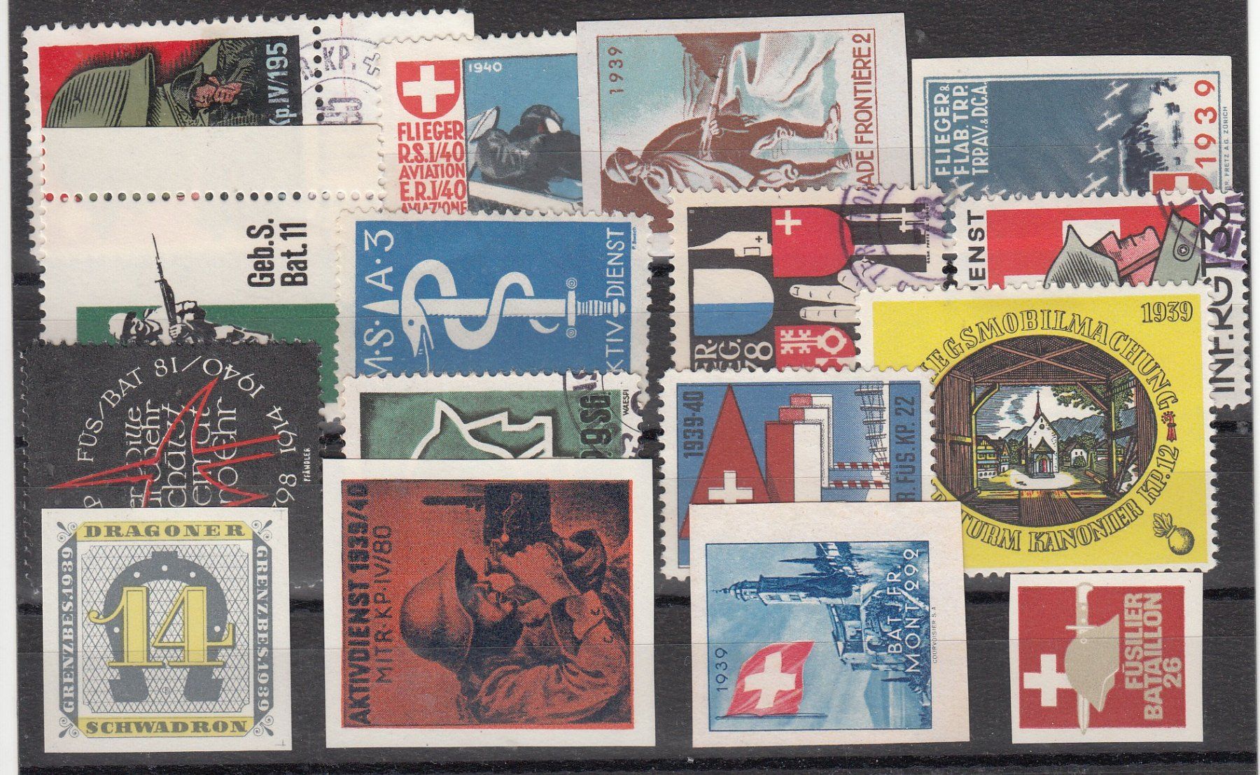 Tutti i francobolli: Diverse Soldatenmarken Kat.??? – Usato da Herrliberg venduto da Lfrifda