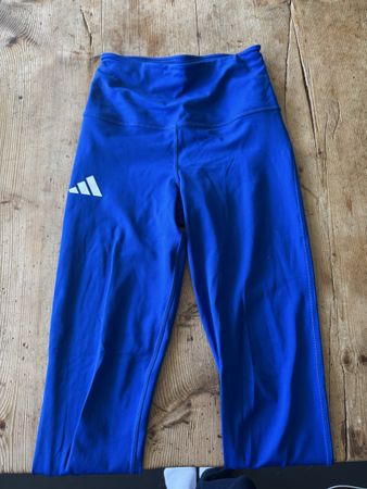 Adidas Adizero Sports Leggings XS Blue Spring-Summer Run!