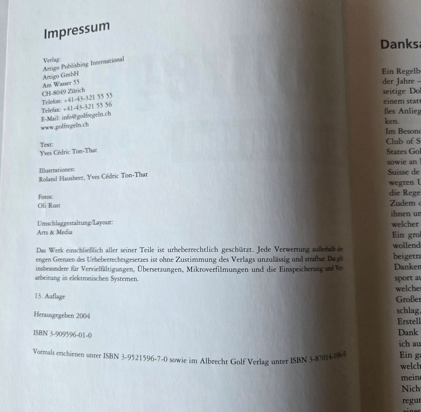 Libri: Buch Golfregeln Klipp und klar & Etikette – Usato da Gossau SG venduto da oreliefredy 3