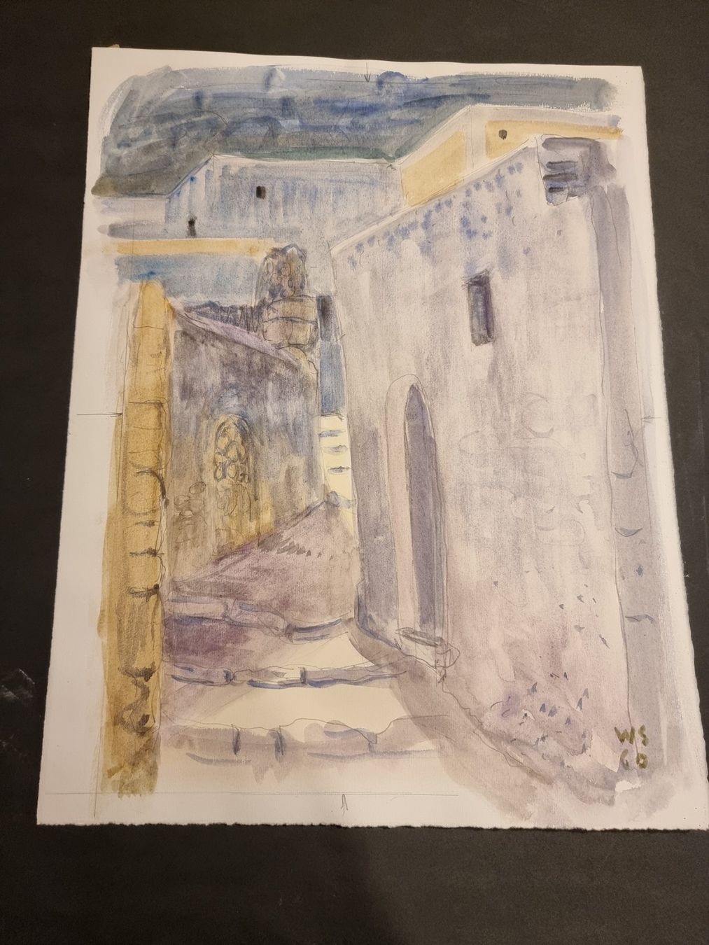 Dipinti: WALTER SAUTTER AQUARELL  MNOGRAMMIERT – Usato da Gersau venduto da grafik-kunst 2