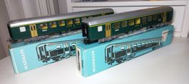 2x Märklin 4066 SBB D-Zug Personenwagen H0 1:87 AC