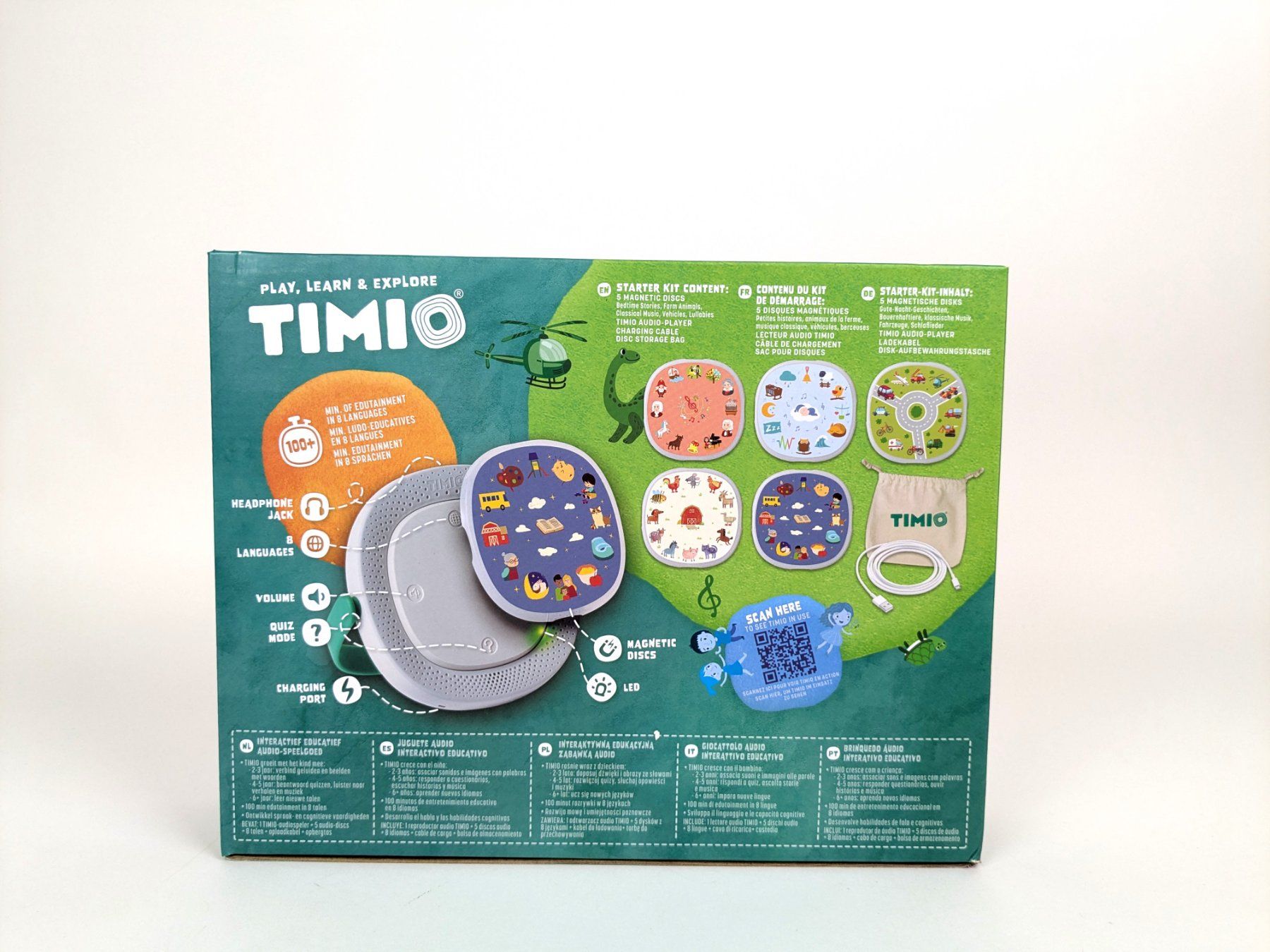 Multimediaplayer & Streamer: TIMIO AUDIO PLAYER mit 5 Audio Discs in 8 Sprachen – Neu (gemäss Beschreibung) aus Thun von Restwert_Thun 5