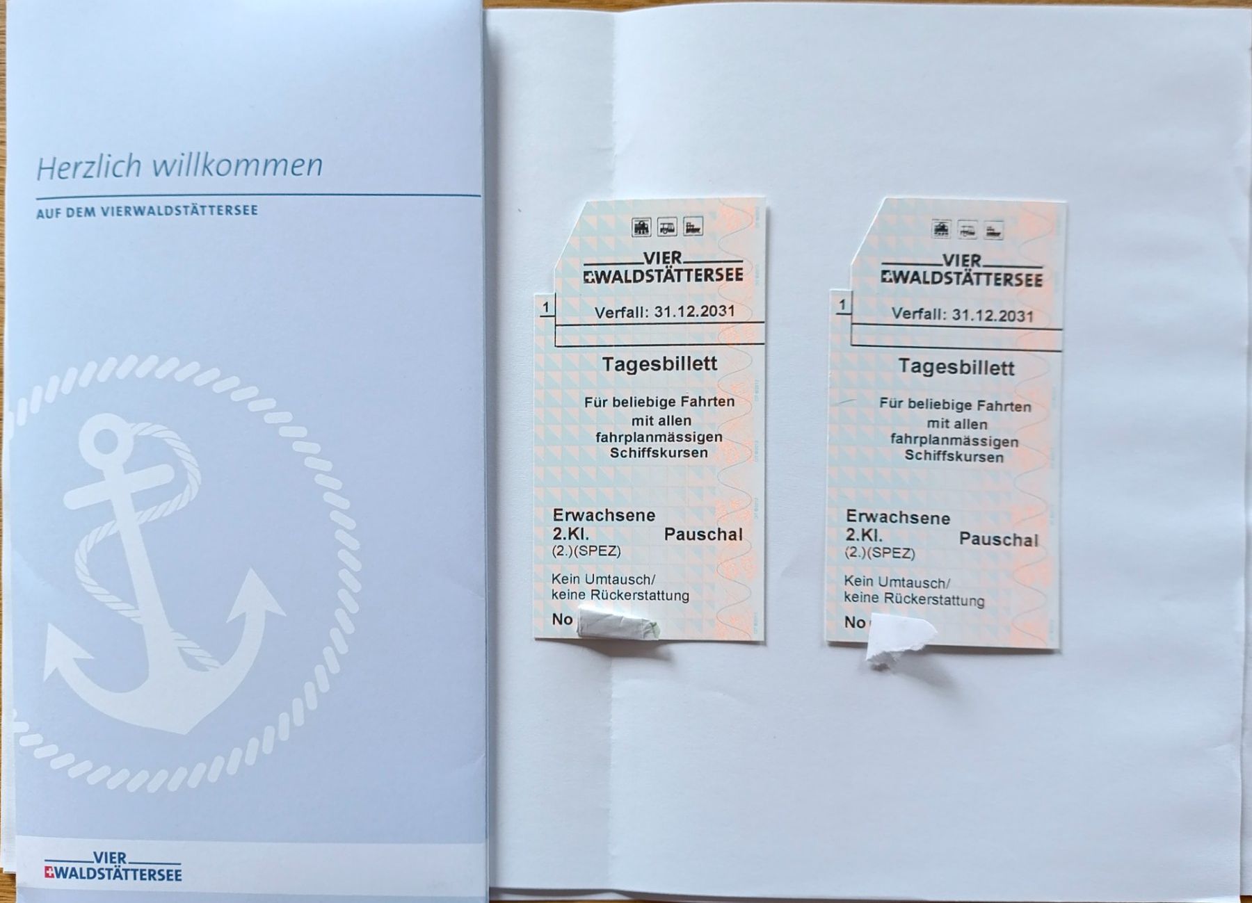Biglietti: Tageskarten Vierwaldstättersee Schiff – Usato da Krattigen venduto da rcls 1