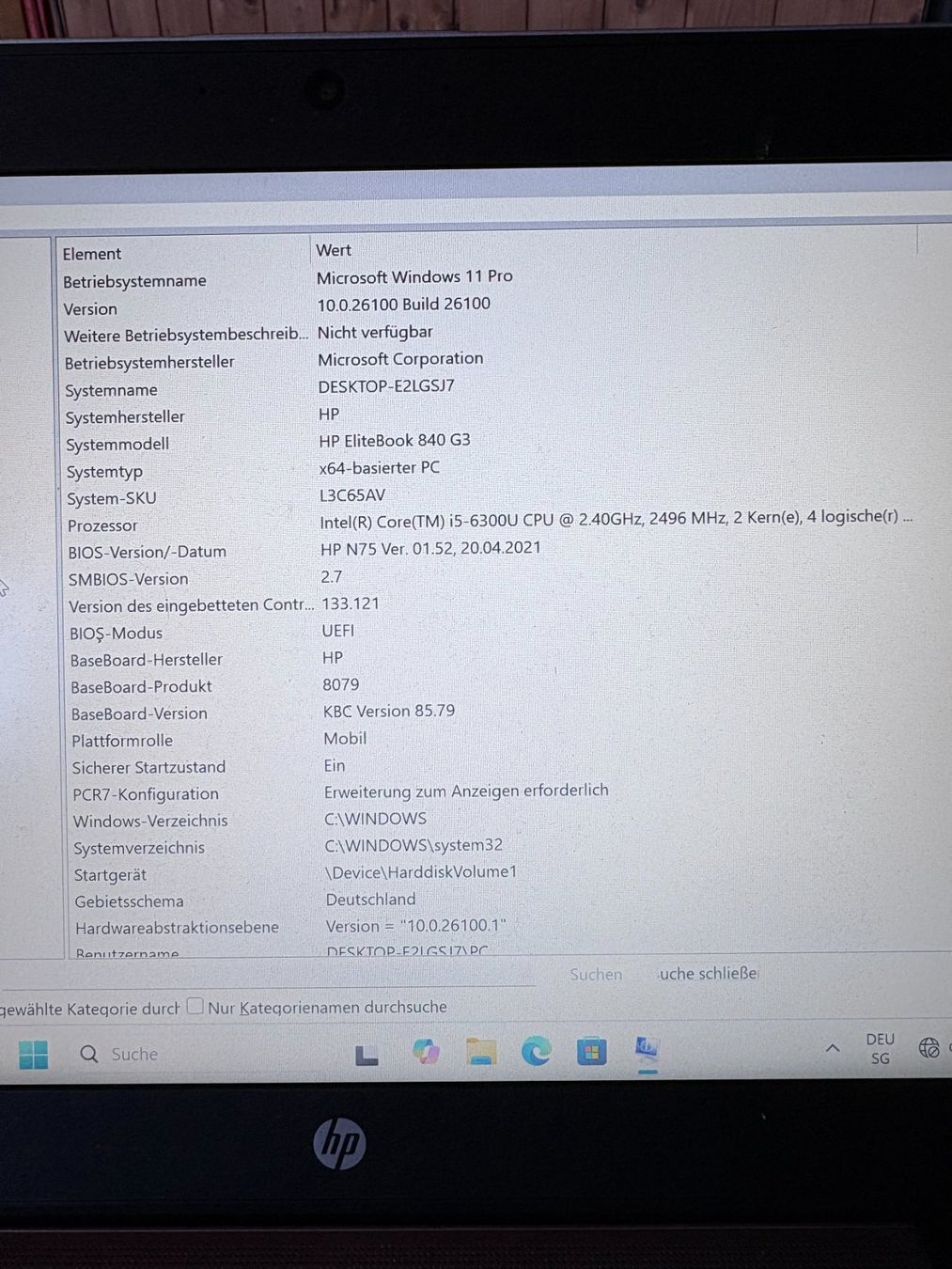 Hewlett Packard Portables: HP EliteBook 840 G3 – D'occasion à Trübbach par A.Ihsan 3