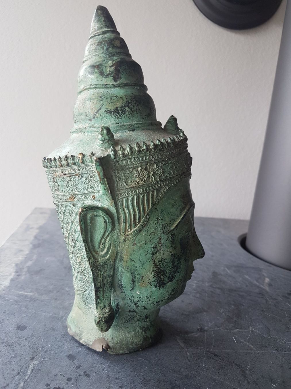 Skulpturen & Statuen: Wunderschöner Budhha Kopf Metall – Gebraucht aus Röschenz von Zorro046 1