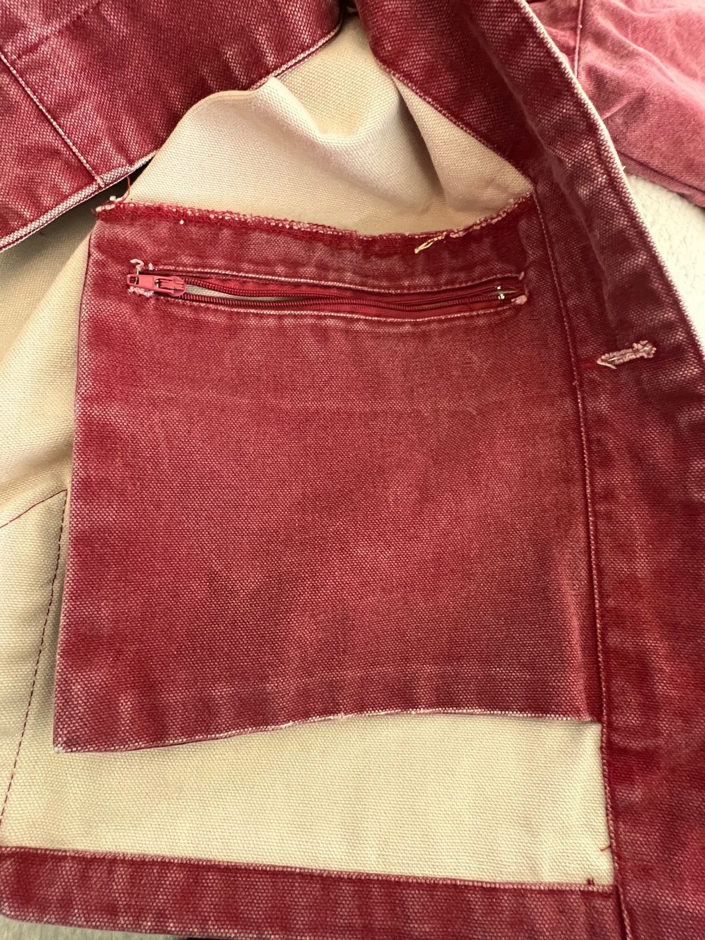 Giacche: Vintage MOUSQUETON red cotton jacket – Nuovo (secondo la descrizione) da Lausanne venduto da NYC67 3