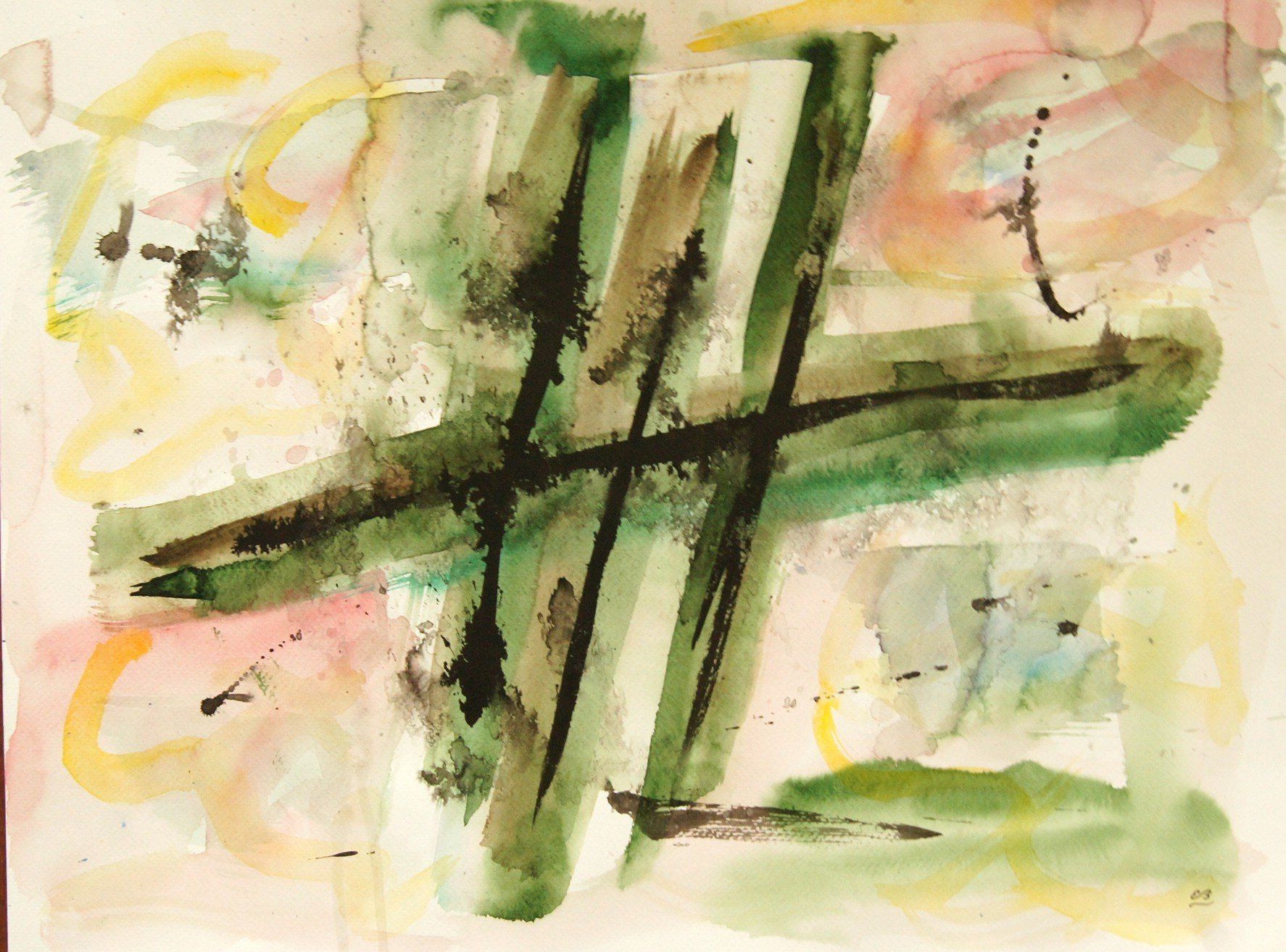 Dipinti: Aquarell: Abstrakt II – Nuovo (secondo la descrizione) da Fribourg venduto da erw_68dx