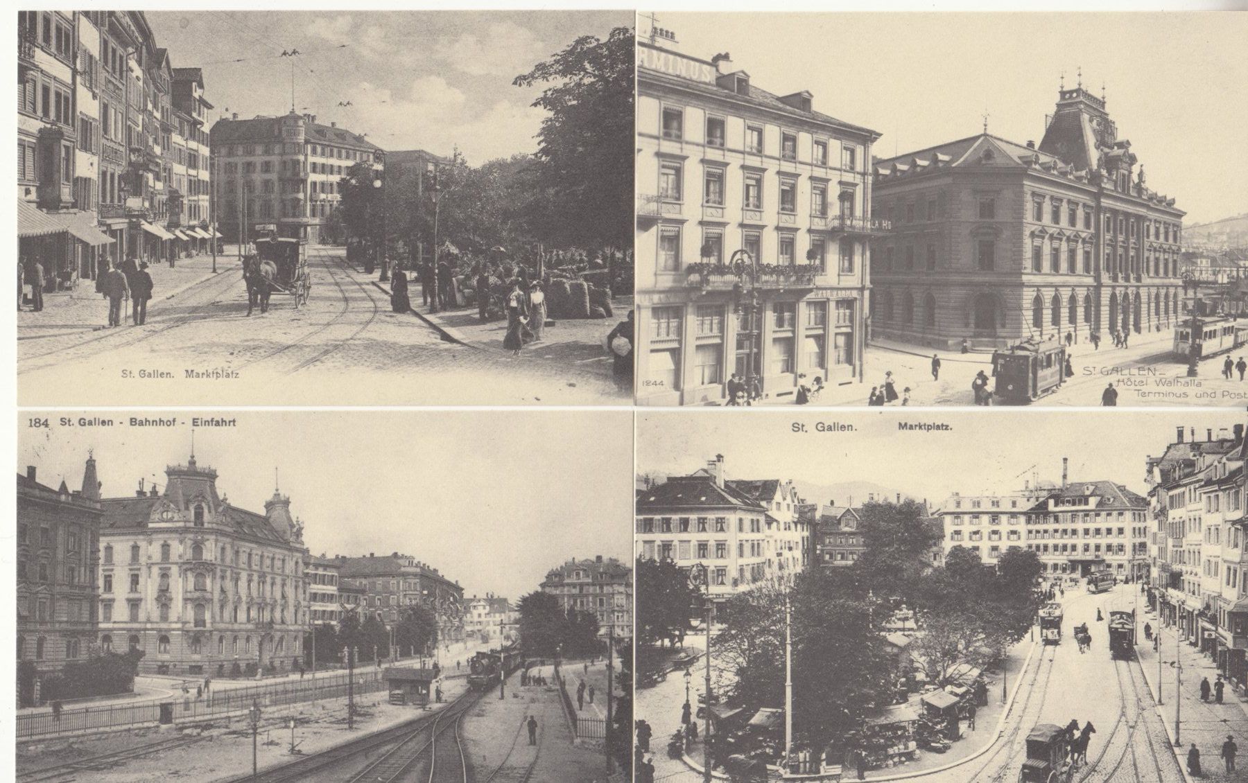 Cartoline postali: St. Gallen Retro, 5 Stk – Usato da Bürglen TG venduto da StampGraf 1