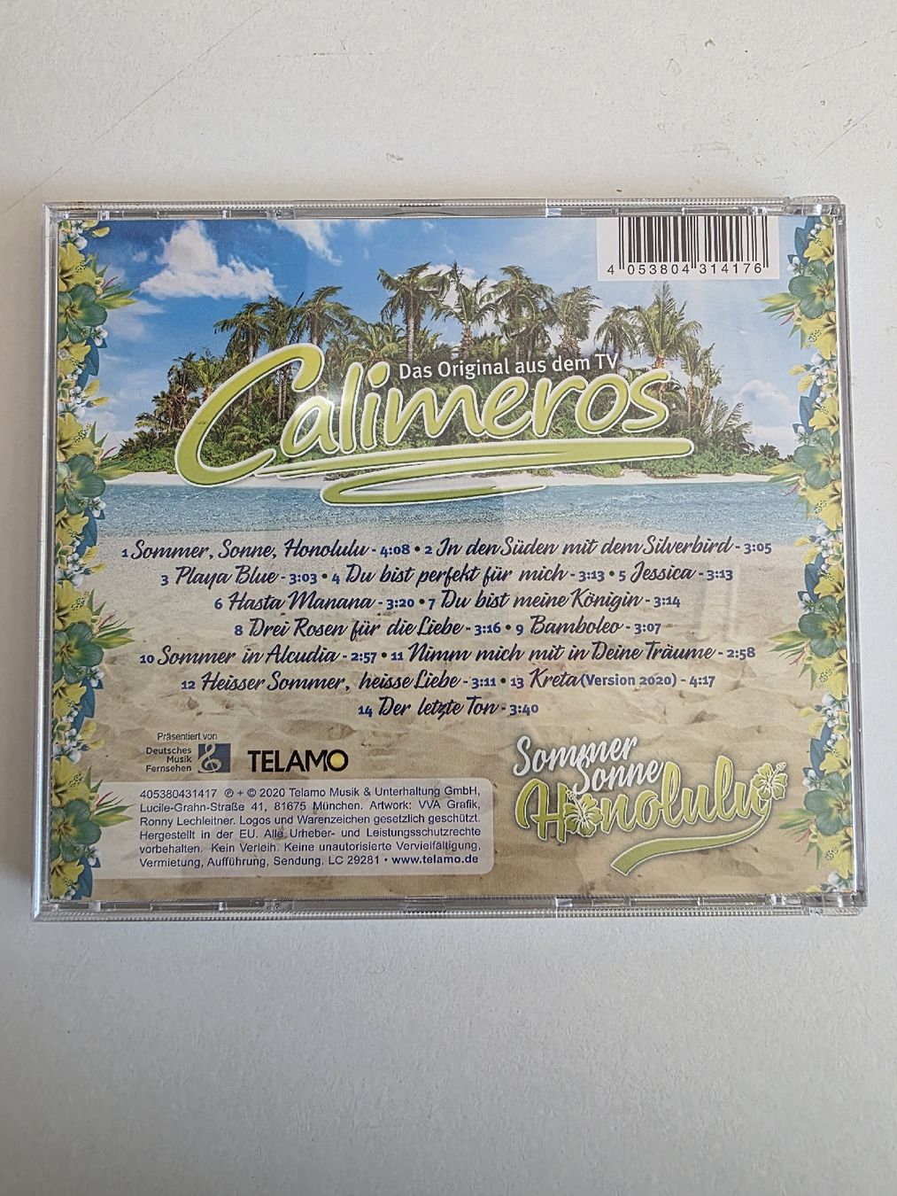 CD: Calimeros Sommer Sonne Honolulu CD  – Usato da Winterthur venduto da CB_94 1