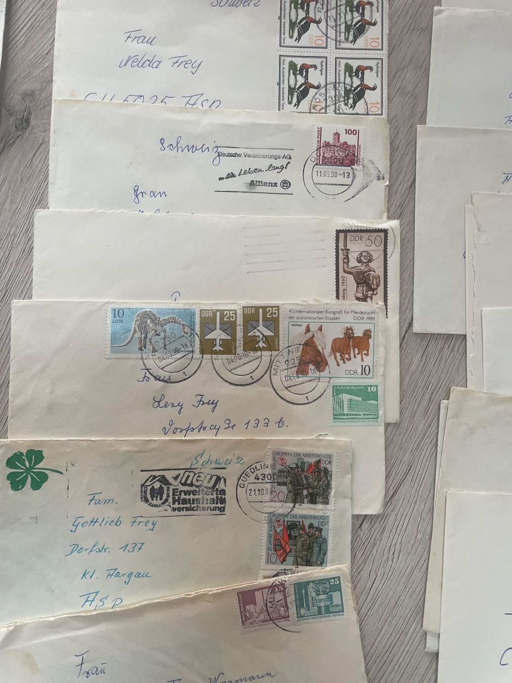 Tutti i francobolli: Brieflot DDR – Usato da Obergösgen venduto da Rromi1 2